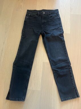 Massimo Dutti straight leg black jeans size 26 women’s
